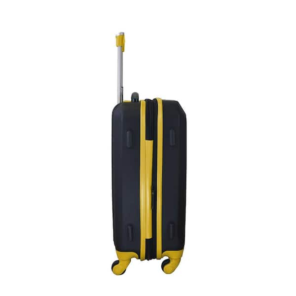 black and yellow suitcase