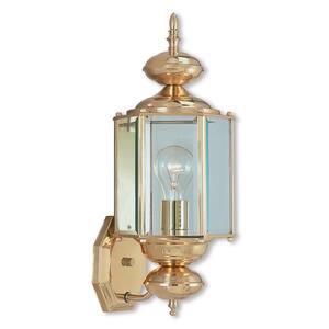 Outdoor Basics 1 Light Polished Brass Outdoor Wall Sconce