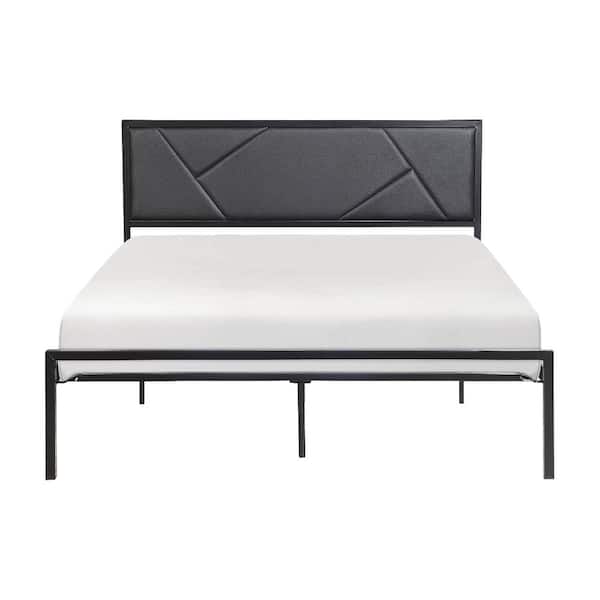 Lazzara Crofton Black Metal Frame Queen Platform Bed