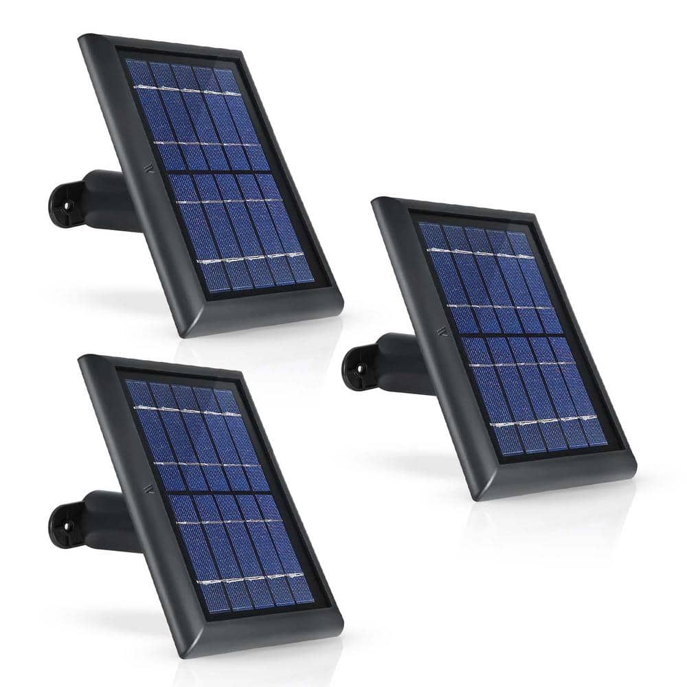Wasserstein Solar Panel with Internal Battery for Blink Outdoor, Blink XT and Blink XT2 Security Camera (3-Pack, Black) BlinkXTSolBlk3PKUS Sansujyuku sansujyuku.com