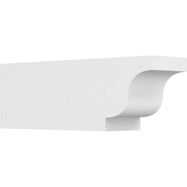 Ekena Millwork 6 in. x 8 in. x 24 in. Standard Newport Architectural Grade PVC Rafter Tail Brace