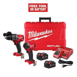 M18 FUEL 18V Lithium-Ion Brushless Cordless Hammer Drill and Impact Driver Combo Kit (2-Tool) with 2 Batteries