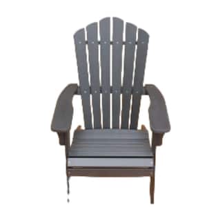 Patio Outdoor Polystyrene Black Oversized Adirondack Chair