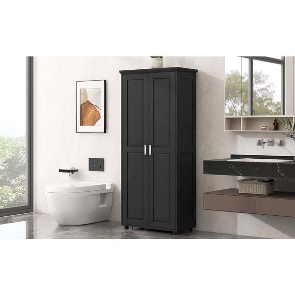 KABAブラック38 Kaikeeqli 71 in. H x 31.5 in. W x 18 in. D Metal Storage