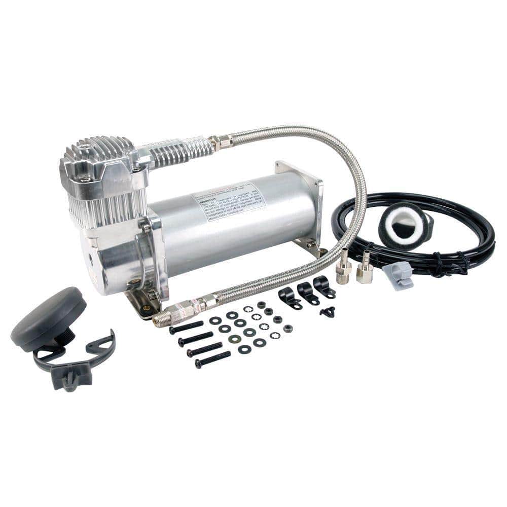 VIAIR 450c 12-Volt Silver Air Compressor Kit Silver Compressor Kit 100% Duty, CE, Sealed IP67