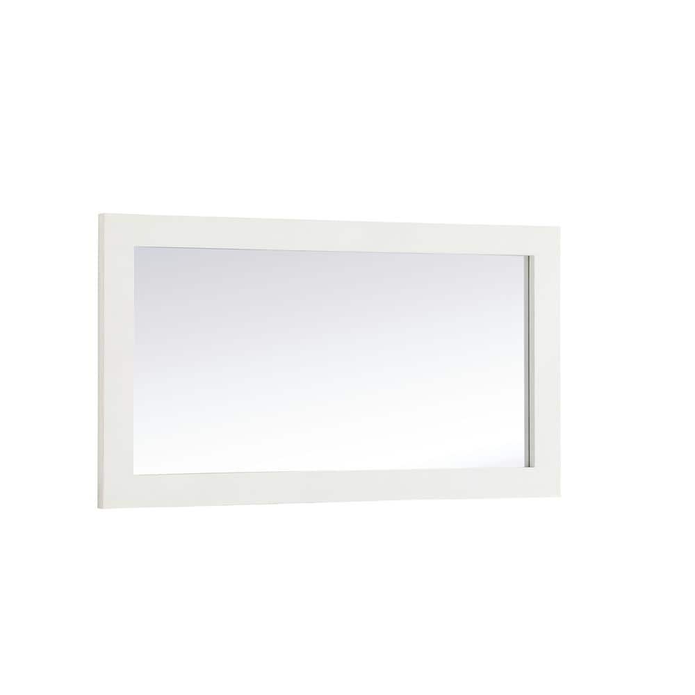 White Rectangular MDF Bathroom Vanity Mirror
