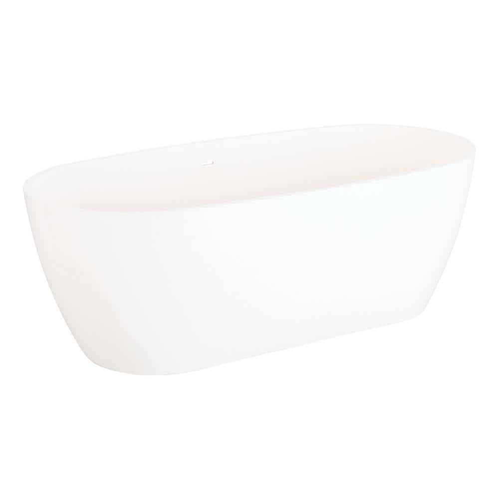 Ocala 59" White Acrylic Freestanding Soaking Tub