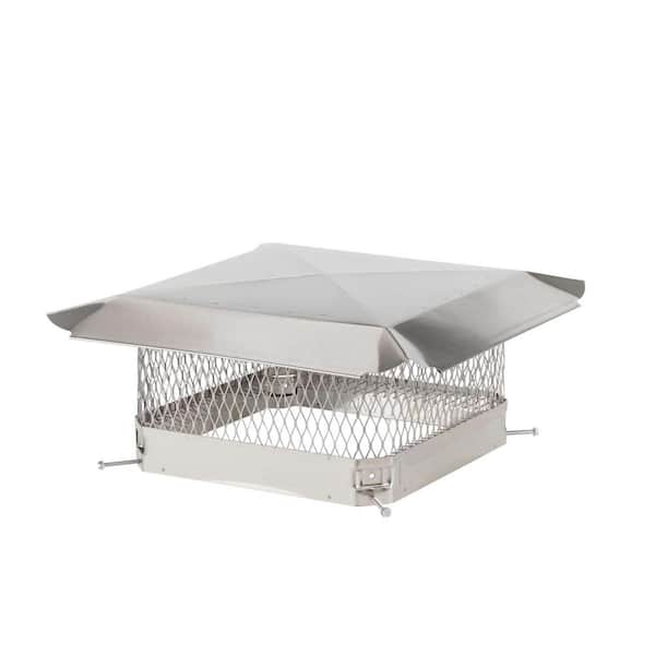 HY-C 13 in. x 13 in. California Oregon Bolt-On Single Flue Chimney Cap in Stainless Steel