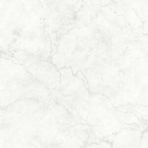 Innuendo White Marble White Wallpaper Sample
