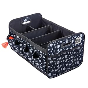 Auto Joe ATJ-CTSO-BLK Collapsible Auto Storage Organizer w/ Anchor Straps  and Togle Fasteners for Hold Security, Adjustable Strap, Rip Resistant 
