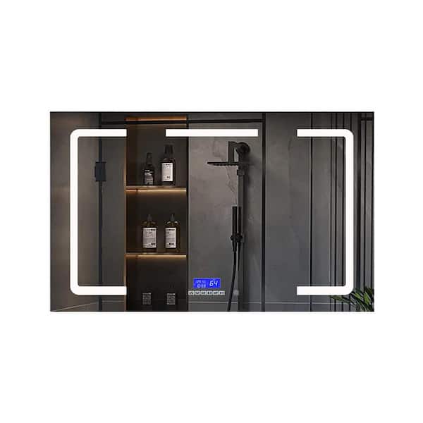 Lesina 48 in. W x 36 in. H Surface-Mount LED Mirror Medicine Cabinet with Defogger