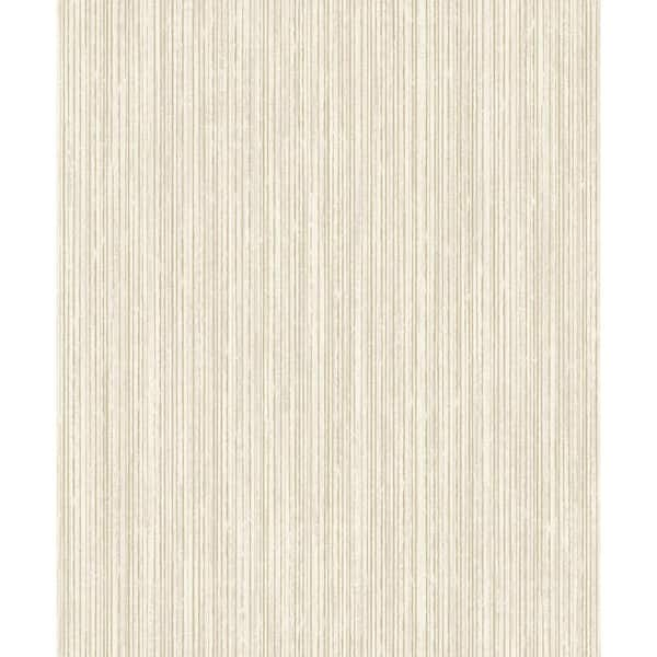 Walls Republic Metallic TextuRed Pinstripe Wallpaper Cream Paper ...