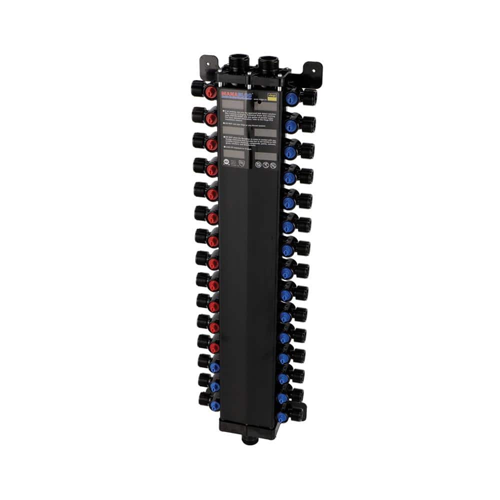 Manabloc 1/2 in. Press x 30 port Polysulfone Distribution Manifold (12 Hot/18 Cold) price history on PriceWatchPro
