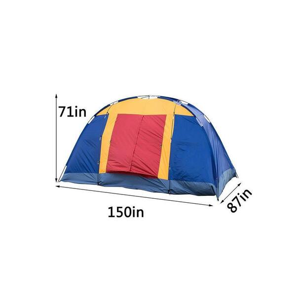 2-Person Camping Tent Tarp Multi-Purpose All-Weather Proof Poly Tarpaulin Tent Cover Tarp