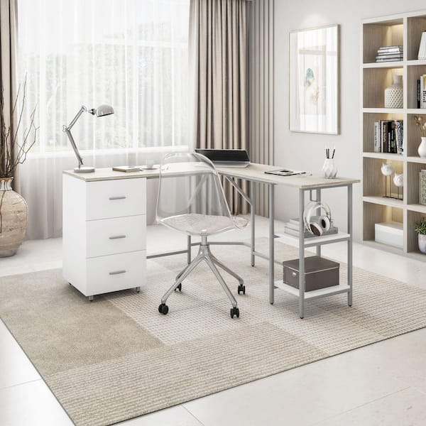 Modern Office Desk with Storage - Techni Mobili