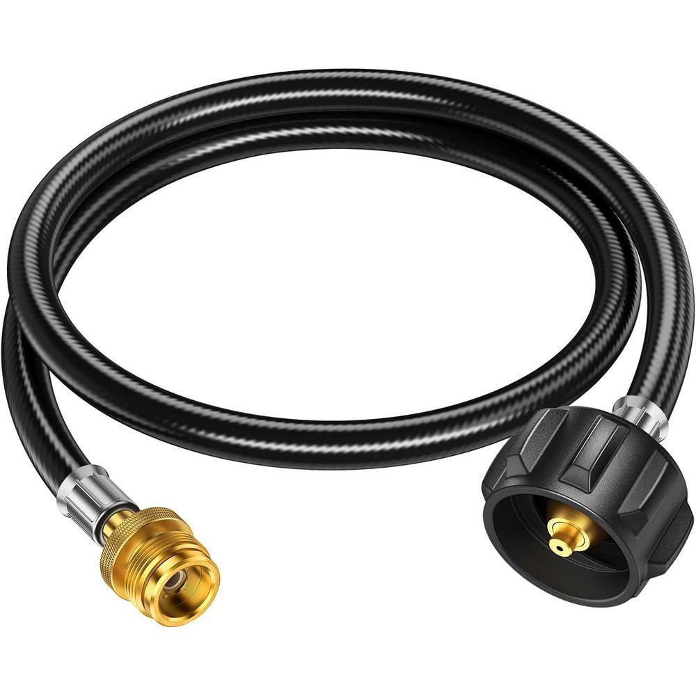 ITOPFOX 6Feet Propane Hose Adapter with QCC1/Type1 & CGA600 Connection