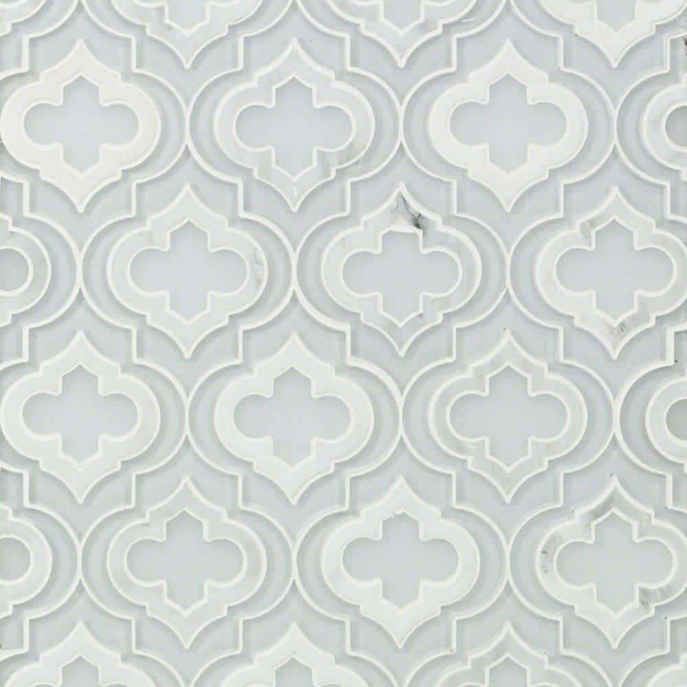 Ivy Hill Tile Chelsea Super White and Asian Statuary 4 in. x 0.31 in ...