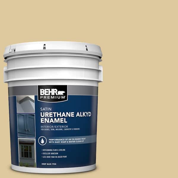 BEHR PREMIUM 5 gal. #360E-3 Winter Garden Urethane Alkyd Satin Enamel Interior/Exterior Paint