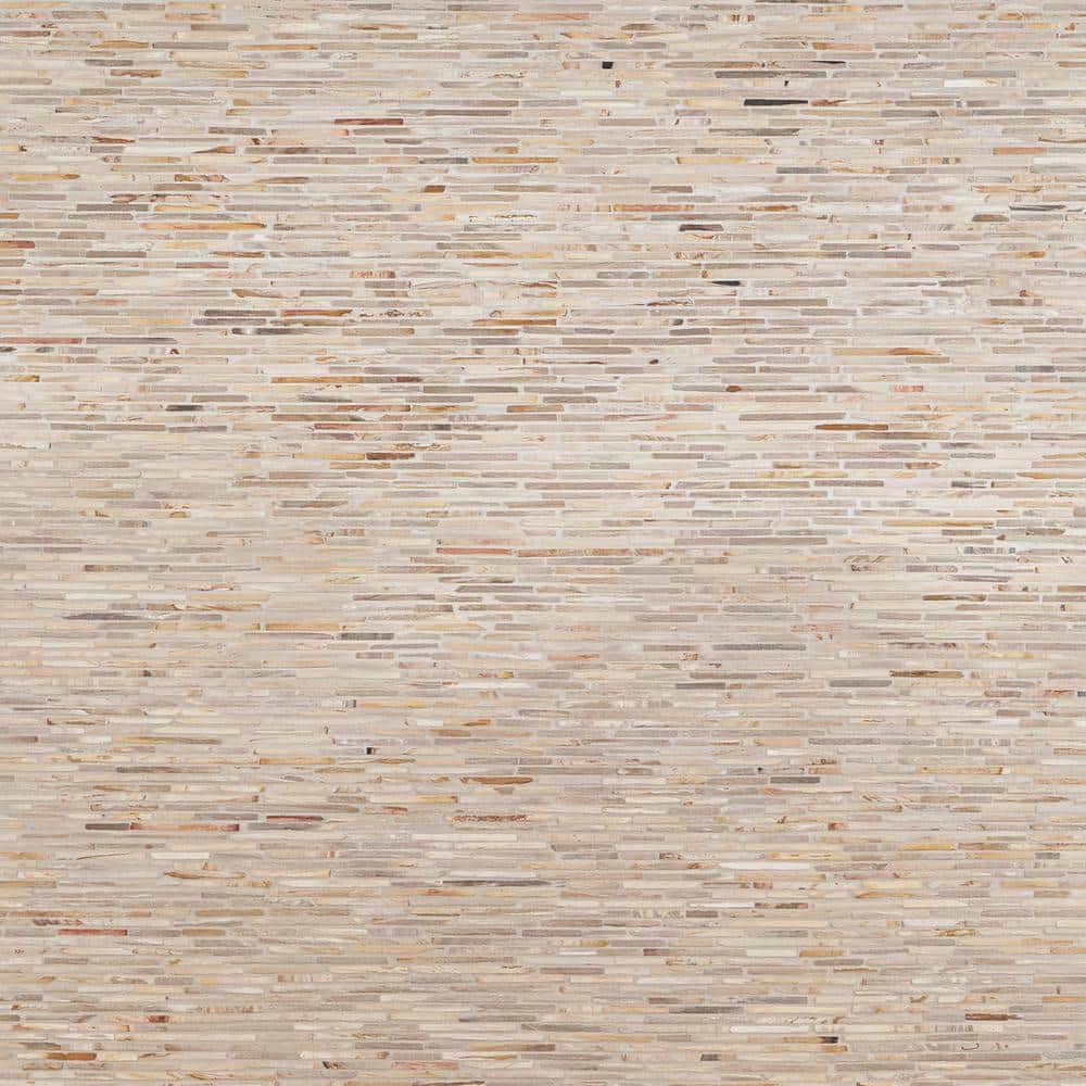Petra Tumbled Brown Marble Mosaic Tile for Shower and Deck