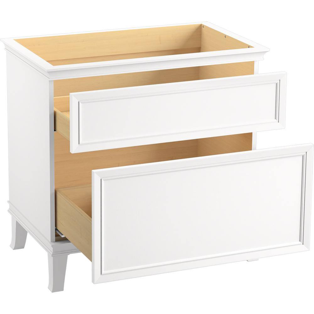 Linen White 36" Freestanding Bathroom Vanity with Drawers