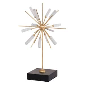 Gold/White Florie Irregular Decor Accent