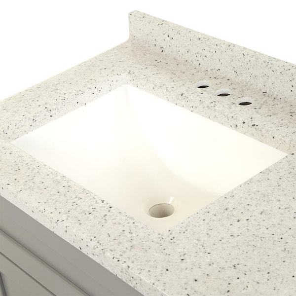 Home Decorators Collection Moorside 36 in. W x 19 in. D x 34 in. H Single  Sink Bath Vanity in Sweet Maple with White Engineered Stone Top Moorside  36SM - The Home Depot