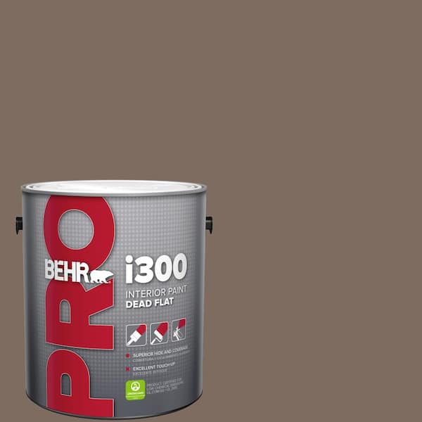 BEHR PRO 1 gal. #PPU5-03 Antique Earth Dead Flat Interior Paint