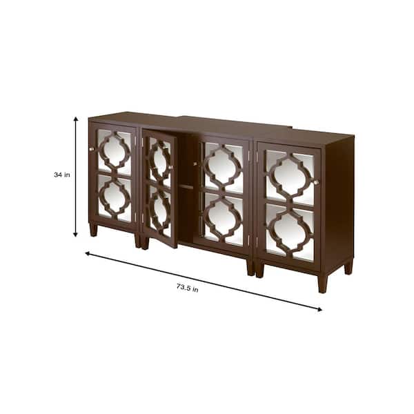 Reflections Espresso Brown Console Table