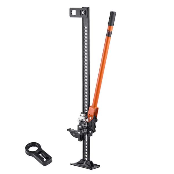 42 in. High Lift Farm Jack, 3.18 Ton (7,000 lbs. ) Ratcheting Jack, 5.12 in.-36.6 in. Lift Range for Tractor, Truck, SUV