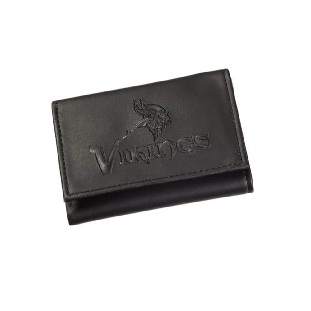NFL Minnesota Vikings Logo Over Name Embossed TriFold Leather Wallet W –  All Sports-N-Jerseys