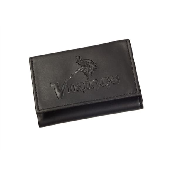 Team Sports America Minnesota Vikings NFL Leather Tri-Fold Wallet ...