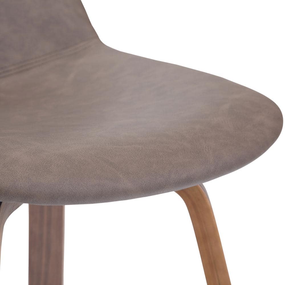 Randolph Distressed Chocolate Brown Faux Leather Counter Stools, Set of 2
