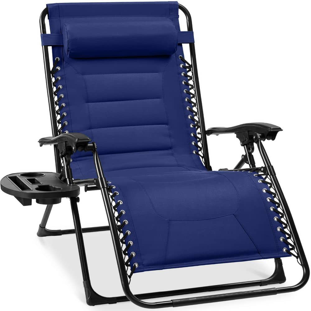 バランスチェアイージー　ネイビー Best Choice Products Oversized Padded Zero Gravity Cobalt Blue