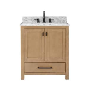Modero 30 in. W x 21 in. D x 34 in. H Bath Vanity Cabinet without Top in Brushed Oak Finish