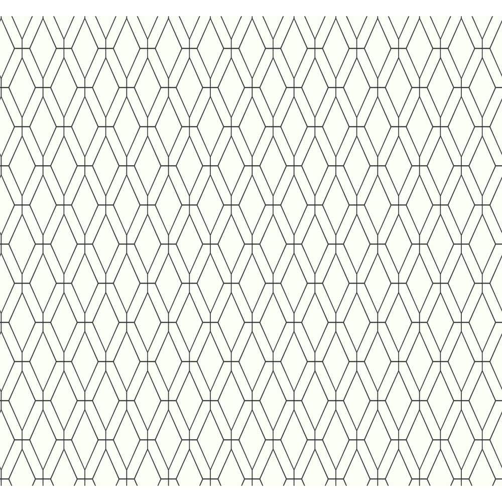 York Wallcoverings Diamond Lattice Paper Strippable Wallpaper (Covers