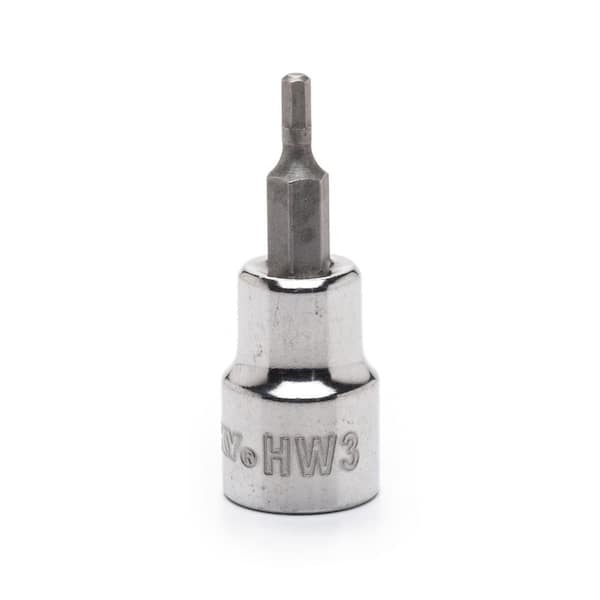 Husky 3/8 in. Drive 3 mm Hex Bit Socket H3DHBS3MM - The Home Depot