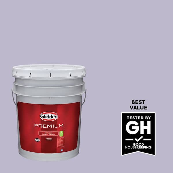 Glidden Premium 5 gal. Wild Lilac PPG1175-4 Semi-Gloss Interior Latex Paint