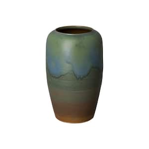 24 in. Verdigris Ceramic Tall Vase