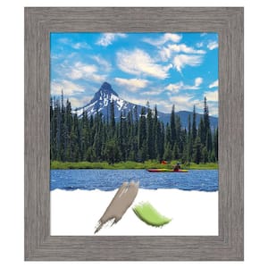 Pinstripe Plank Grey Picture Frame Opening Size 20 x 24 in.
