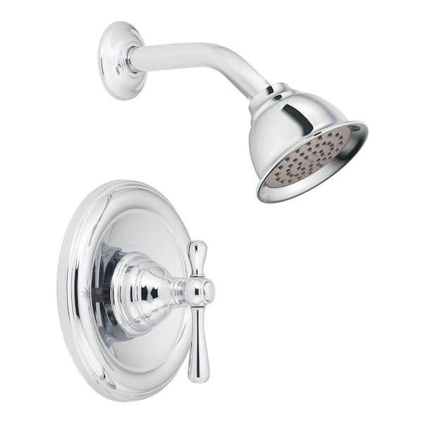 MOEN Kingsley Single-Handle 1-Spray Shower Faucet Trim Kit Only in Chrome (Valve Not Included)