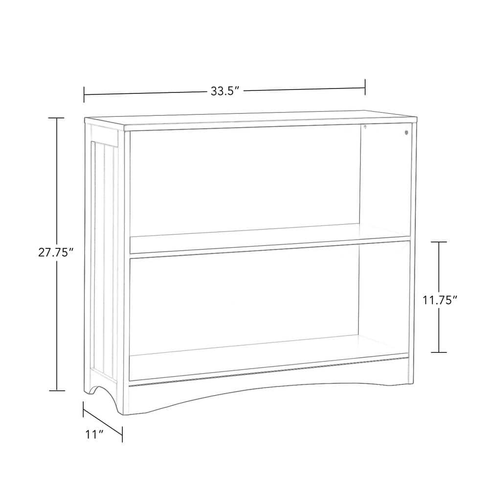 White Wood Kids 3-Tier Cube Bookshelf Set