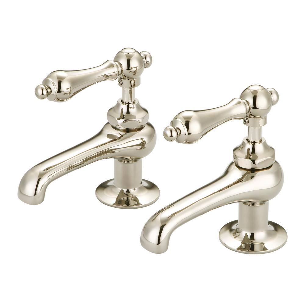 8 in. Widespread 2-Handle Basin Cocks Bathroom Faucet in Polished Nickel PVD price history on PriceWatchPro
