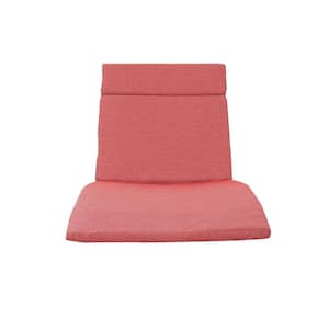 Salem Red Outdoor Chaise Lounge Cushion