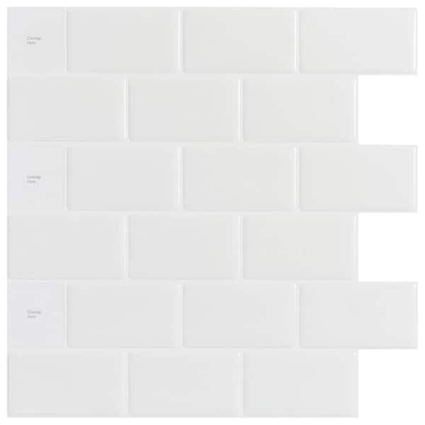 Art3d 12 in. x 12 in. Vinyl Multi-color Self-Adhesive Decorative Wall Tile  Backsplash for Kitchen (10-Pack) A17031P10 - The Home Depot