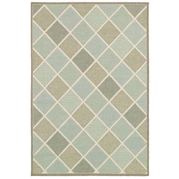 Couristan Monaco Meridian Multi 5 ft. x 8 ft. Indoor/Outdoor Area Rug