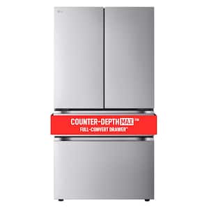 26 cu. ft. SMART Counter Depth MAX French Door Refrigerator with Internal Water Dispenser in PrintProof Stainless Steel