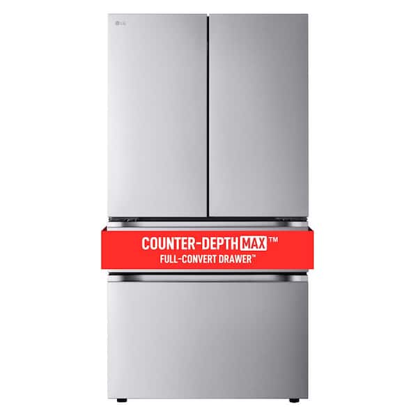 LG 26 cu. ft. SMART Counter Depth MAX French Door Refrigerator with Internal Water Dispenser in PrintProof Stainless Steel