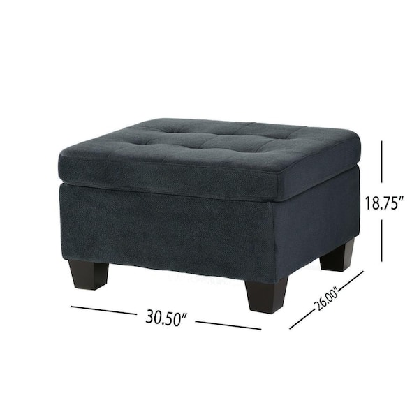 Convenience Concepts Designs4Comfort 5th Avenue Sandstone Fabric Storage  Ottoman R9-207 - The Home Depot