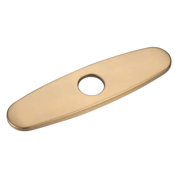 ALEASHA 10 in. Escutcheon Plate in Brushed Gold