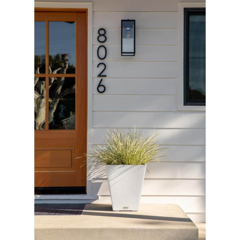 Nobleton Modern White Square Planter for Indoor & Outdoor